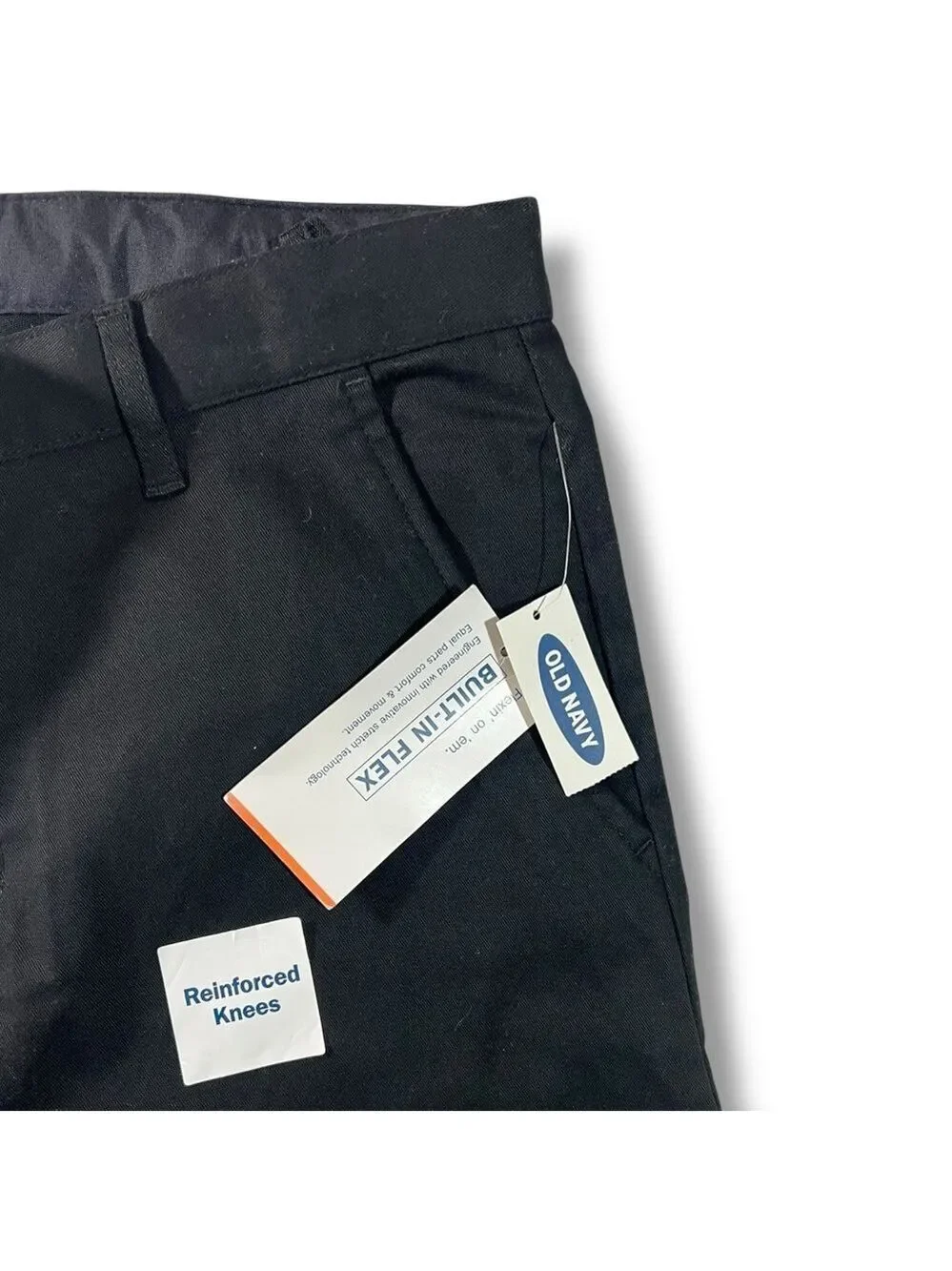 Old Navy Boy’s Uniform Straight Leg Pants Black Size 18